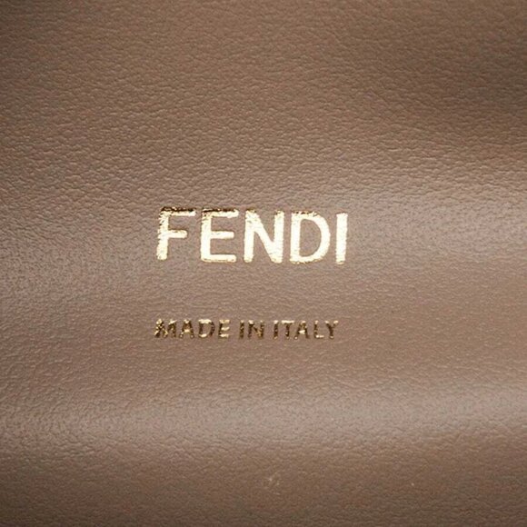 Fendi Pink Smooth Leather Kan U Shoulder Bag 8BT313 - Picture 4 of 12